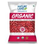 Natureland Organics Rajma Jammu 500 Gm (Pack of 2) - Organic Healthy Rajma - Fast UK Delivery