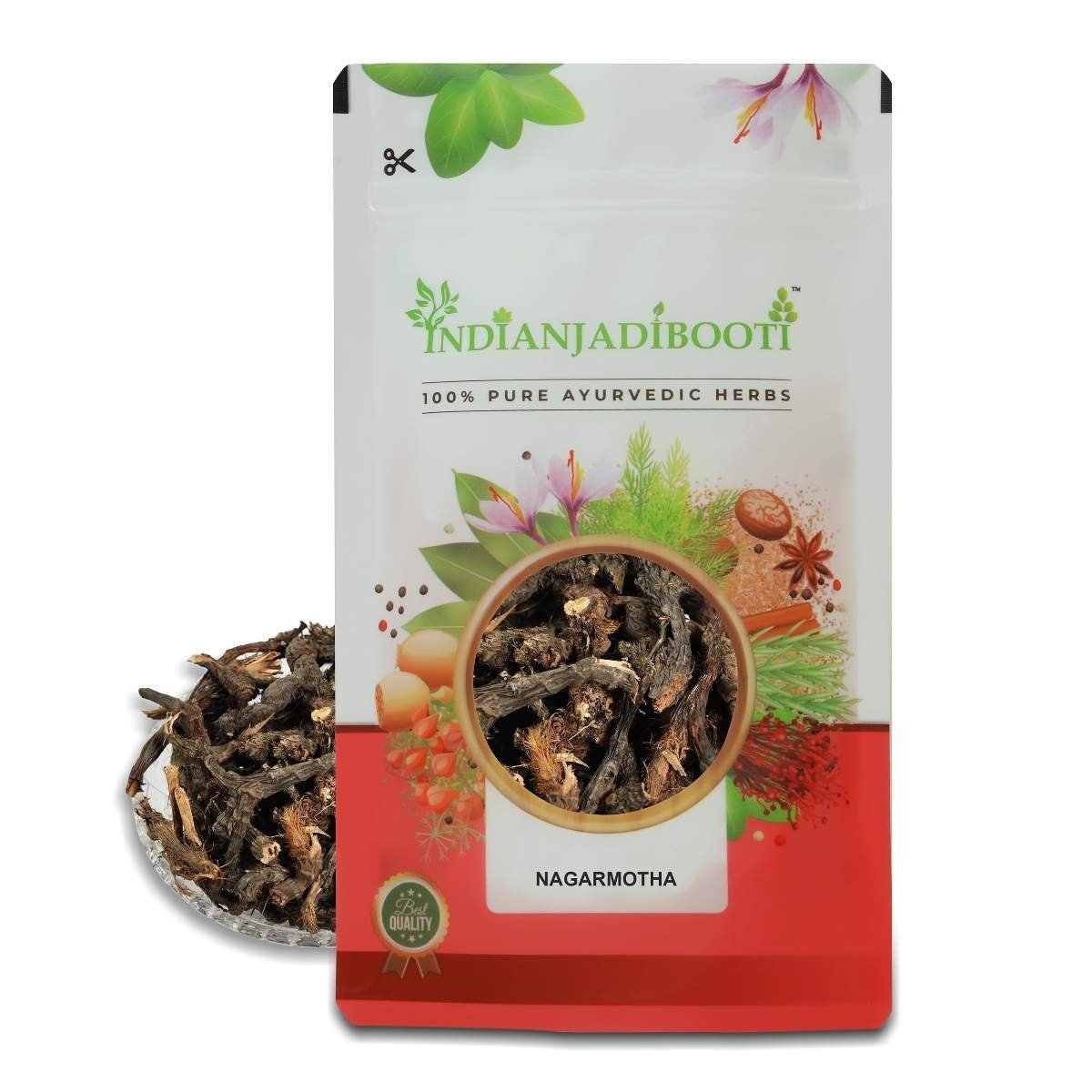 uk81tq7ASelrL-1-1.jpg IndianJadiBooti Nagarmotha, 100 Grams Pack - Image 1