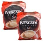 Nescafe 3 in 1 Original Soluble Ground Coffee Beverage, 30 Sachets Bag - Medium Roast - Pack of 2 (Imported) - Fast UK Delivery