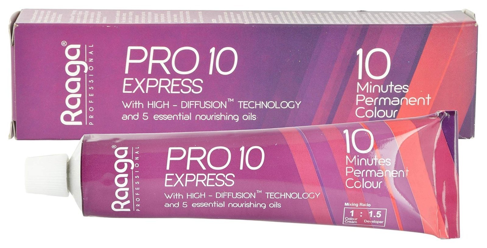uk81vORAvVidL-1-1.jpg Raaga Professional Pro 10 Hair Color - Natural Brown, 4, 90 g - Fast UK Delivery - Image 1