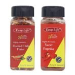 Easy Life Combo of Chilli Flakes 65g and Sweet Paprika 70g - Fast UK Delivery