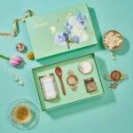 ISVARA Tea Gift - Made in Heaven Gift Set, The Royal Brew tea | Bamboo White tea candle | Isvara forest honey | Sheesham wood teaspoon | Keepsake gift box - Fast UK Delivery