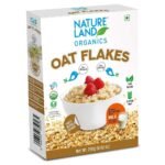 Natureland Organics Oat Flakes 250 Gm - Healthy Organic Oats - Fast UK Delivery