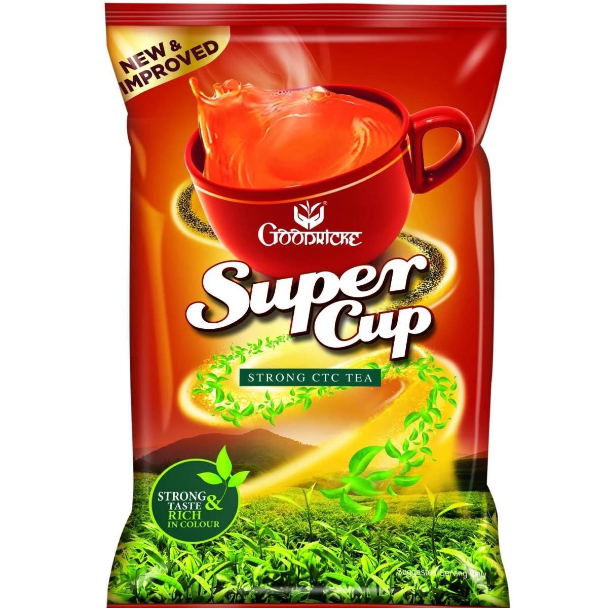 uk81zTuQcVQzL-1.jpg GOODRICKE super cup Assam CTC Leaf Tea - 250 g | 100% Pure & Natural Loose Leaves Tea | Chai Patti | Kadak Chai | Premium Whole Leaf CTC Tea | Richer Taste & Sweet Lasting Aftertaste - Fast UK Delivery - Image 1