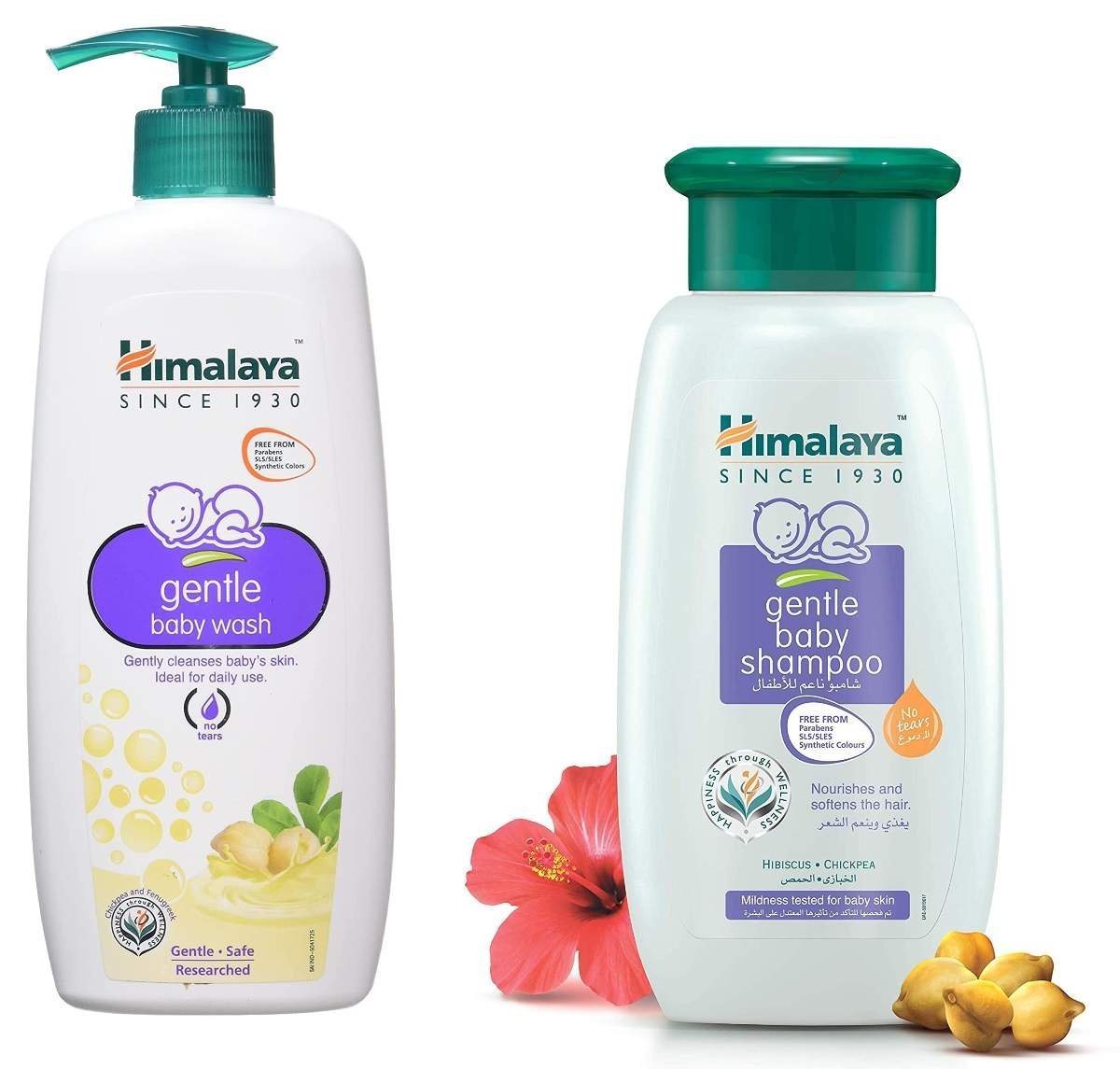 uk81zdUFbOeWL-1-1.jpg Himalaya Baby Shampoo (400 ml) and Gentle Wash (400ml) Combo - Fast UK Delivery - Image 1