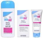 Sebamed Baby Body Lotion|Ph 5.5|Camomile & Allantoin| Dermatalogically tested| Sensitive skin & Sebamed Baby Rash Cream 100ml |Ph 5.5|Panthenol & Allantoin|Clinically testedBaby Sebamed Gentle Wash - Fast UK Delivery