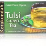 Korakundah Organic Tulsi Green Tea, 25 Bags -No Milk Tea, Detox, Soothing for Cough and Cold, Rich in Anti-Oxidant, Immunity Booster - Fast UK Delivery
