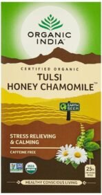 Organic India Tulsi Honey Chamomile 25 Tea Bags - Fast UK Delivery
