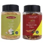Easy Life Garlic Sprinkles 150g, Roasted Chilli Flakes 100g Combo - Fast UK Delivery