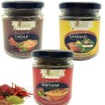 Rooted Peepul Artisanal Biryani Masala, Chola Masala, Sambar Masala|less Chilli More Spice| (75g X 3) - Fast UK Delivery