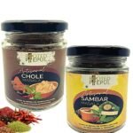 Rooted Peepul Artisanal Chola Masala & Sambar Masala| Less Chilli More Spice| (75g X 2) - Fast UK Delivery