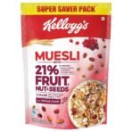 Kellogg's Muesli Crunchy Fruit And Nut, Multi-Grain Cereal, High In Iron, Vitamin B And Source Of Fibre, 750g - Fast UK Delivery