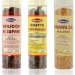 Dilkhush Khjoor Ki Supari, Khatta Chhuhara and Dhaniya Dal (Combo of 3) - Fast UK Delivery
