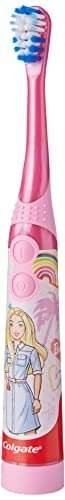 Colgate Kids Extra Soft Bristles Barbie Battery Powered Toothbrush With Tongue Cleaner 1 Pc. (Pink), semi automatic - Fast UK Delivery - Image 3