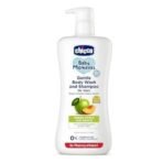Chicco Baby Moments Gentle Bodywash & Shampoo with Green Apple & Peach, 500ml | Head-to-Toe | No Tears Formula | Hydrated Skin & Hair | Dermatologically Tested | Parabens & Phenoxyethanol Free - Fast UK Delivery - Image 2