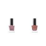 FACESCANADA Faces Splash Glossy Finish Nail Enamel, Floral Dream 56, 8 Ml And Faces Splash Glossy Nail Enamel, Plum 207, 8 Ml - Fast UK Delivery
