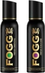 FOGG Combo Pack(Fresh Fougere+Fresh Oriental 300ml) Body Spray - For Men (300 ml, Pack of 2) - Fast UK Delivery