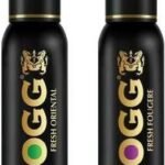FOGG Combo Pack(Fresh Fougere+Fresh Oriental 300ml) Body Spray - For Men (300 ml, Pack of 2) - Fast UK Delivery