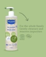 Mustela Organic Micellar Cleansing Water Face & Body 400ml from birth on to entire family - Fast UK Delivery - Image 4