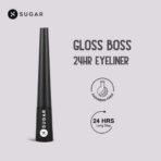 SUGAR Cosmetics Gloss Boss 24Hr Glossy Eyeliner Gel With Brush | Smudeproof & Waterproof - 01 Back In Black (Black Eyeliner) | 3Ml - Fast UK Delivery - Image 5