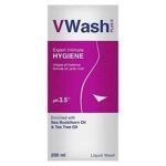 VWash Plus Expert Intimate Hygiene, With Tea Tree Oil, Liquid Wash Prevents Dryness, Itchiness And Irritation, Balances PH, Paraben Free, 100 ml - Fast UK Delivery