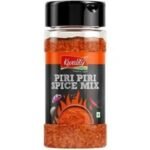 Kwality Piri Piri Mix 45g | Spicy & Tangy Seasoning in Glass Jar | Premium Blend of Herbs and Spices for Snacks, Fries - Fast UK Delivery