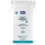 Chicco Baby Moments 100% Soft Cotton Squares (60 Count) for Cleaning and Baby Care | Soft & Gentle on Delicate Skin - Image 2