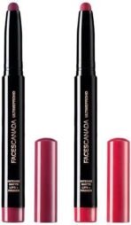 FACESCANADA Ultime Pro Hd Intense Matte Lipstick + Primer - Bold Wine (Maroon) & Faces Canada Ultime Pro Hd Intense Matte Lipstick + Primer - Mulberry Magic (Plum) - Fast UK Delivery - Image 2