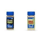 CRISTA Essential Ground Spices Combo - 4 | Black Pepper Powder X 1, 50 gms & Garlic Powder X 1, 45 gms | No Added Colours, Fillers & Preservatives | Pack of 2 - Image 2