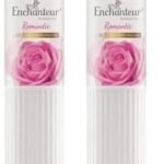 Enchanteur Romantic Perfumed Talcum Powder with Floral French Fragrance for Women| Refreshing & Soothing Talc with Fine Texture| Absorbs Moisture & Prevents Odour| 250g (Pack of 2) - Fast UK Delivery