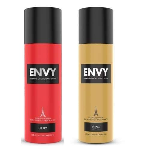 uk31N5mXdFAL-1.jpg ENVY Fiery Deo - 140ML & Rush Deo Combo -120ML (Combo Pack of 2) | Long Lasting Fragrance For Men - Fast UK Delivery - Image 1