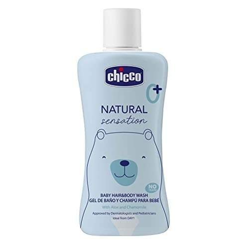 uk31NQOjZ43KL-1.jpg Chicco Baby Hair & Body Cleanser Natural Sensation 200ml | Body Wash and Shampoo - Fast UK Delivery - Image 1