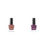 FACESCANADA Splash Glossy Finish Nail Enamel, Plum 207, 8 Ml & Splash Glossy Nail Enamel, Purple Rain 19, 8 Ml - Fast UK Delivery