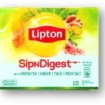 Lipton SipNDigest With Green Tea | Ginger, Tulsi, Rock Salt | 10 Spiced Green Tea Bags Unique - Fast UK Delivery