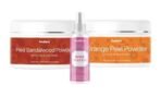 Beaface Combo Pack Red Sandalwood Powder Tan Remover - 100gm | Orange Peel Natural Bleacher - 100gm| Rose Water Fresh Skin Smoother-100ml (Pack-3) - Image 2