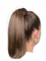 Arth Small Ponytail Hair Extension Hairpiece Pack of 1 Natural Goldish Brown Braid Choti, Draw String Thread Tie Up Wedding Bridal Beauty Accessory Bride Style Accessories Hear Baal Wig - Fast UK Delivery - Image 2