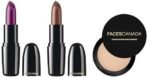 FACESCANADA Weightless Creme Finish Lipstick - Sweet Mocha, Weightless Stay Matte Finish Compact Powder Ivory, 9 G&Faces Canada Weightless Creme Finish Lipstick Imperial Plum (Plum), 4G - Fast UK Delivery - Image 2