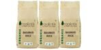 Praakritik Organic Basmati Rice | Gluten free | Long Slender Grains | 100% Organic Rice | 100% Natural | 100% Vegetarian | Pack of 3 | 500 Grams Each - Fast UK Delivery - Image 2