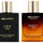 Bella Vita Luxury Ceo Man Liquid Eau De Parfum G.O.A.T Man Eau De Parfum With Bergamot Patchouli & Vetiverpremium Long Lasting Spicy & Woody Fragrance For Men 100 Ml,Brown - Fast UK Delivery