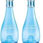 Davidoff Women Cool Water Woman Floral Eau De Toilette 100Ml (Pack of 2) - Fast UK Delivery