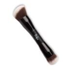 Ruby's Organics Dual Ended Makeup Brush for Face Makeup - Multipurpose brush for Foundation, Concealer, Blush and Compact for flawless finish, Blending and Powder Brush, Cruelty-free, Large Coverage Makeup Tool - Fast UK Delivery - Image 3