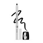 RENEE Midnight Kohl Kajal Pencil - Waterproof, Smudgeproof With Sharpener - 24 Hours Long Stay - Darkest Black - One Swipe Application - Vitamin E, Olive Oil and Castor Oil - 1.5 Gm, Matte Finish - Fast UK Delivery - Image 2
