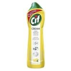Cif Abrasive Surface Cleaner Cream, Lemon| Kitchen & Bathroom, Removes Grease, Dirt & Tough Stains with Natural Cleaning Particles, 500 ml - Fast UK Delivery - Image 2
