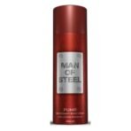 DENVER Man Of Steel Pump Deodorant Body Spray - 200ML - Fast UK Delivery - Image 2