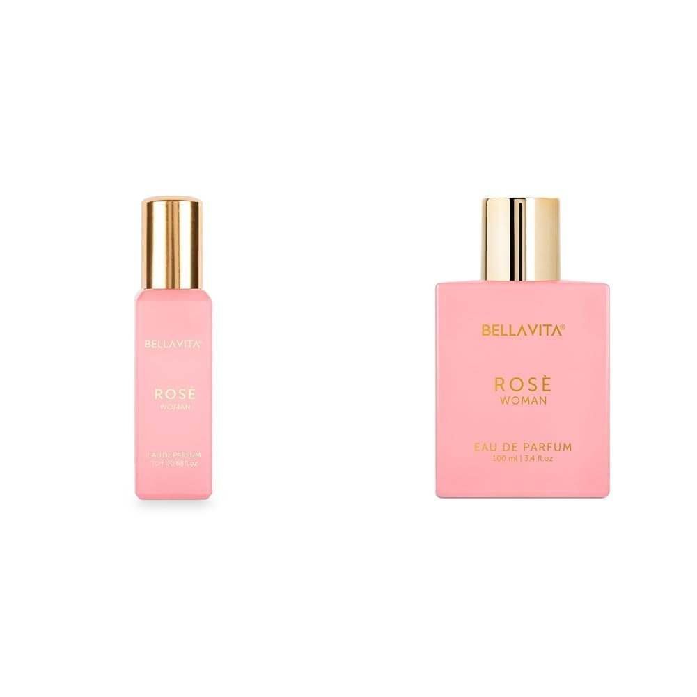 uk31hKFxxMGNL-1.jpg Bella Vita Luxury Rose Woman Eau De Parfum Rose Liquid Perfume For Women With Black Currant Vanilla Jasminefloral & Sweet Edp Long Lasting Fragrance Scent 100 Ml, 20 Ml - Fast UK Delivery - Image 1