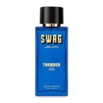 Bella Vita Luxury SWAG THUNDER Eau De Parfum Perfume for Man with Bergamot, Sandalwood & Lily|Woody & Musky Premium Long Lasting Fragrance Scent 100ml - Fast UK Delivery