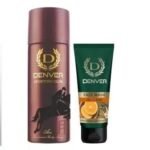 DENVER Oil Clear Face Wash (50GM) + Ace Deodorant Spray (165ML)| Long Lasting Deo Spray Combo for Men |Suitable for Oily Skin | All Skin Type - Fast UK Delivery