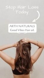 Arth naturals -Hair growth -Dandruff free- Cruelty free- Vegan - Natural ingredients -Good Vibes Hair oil - Unisex product - Made in India - 100 ml - - Fast UK Delivery - Image 5