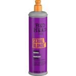 Bed Head TIGI Serial Blonde Restoring Shampoo for Damaged Hair, Colour Enhancing & Protection Shampoo with Keratin for Blonde Coloured Hair, Restores & Revives, UV Protection, Deep Cleanses & Moisturizes Hair, Exotic Tropical Fragrance, 600ml - Fast UK Delivery - Image 5