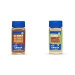 CRISTA Daily Ground Spices Combo - 9 | Nutmeg Powder X 1, 50 gms & Garlic Powder X 1, 45 gms | No Added Colours, Fillers & Preservatives | Pack of 2
